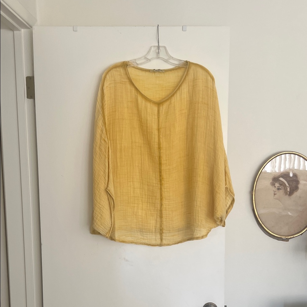 Meo Meli Elegant Mustard Blouse for Women